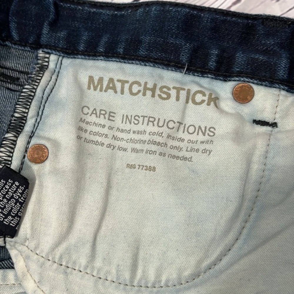 5/25 Matchstick 30x27 100% cotton denim - Picture 7 of 12